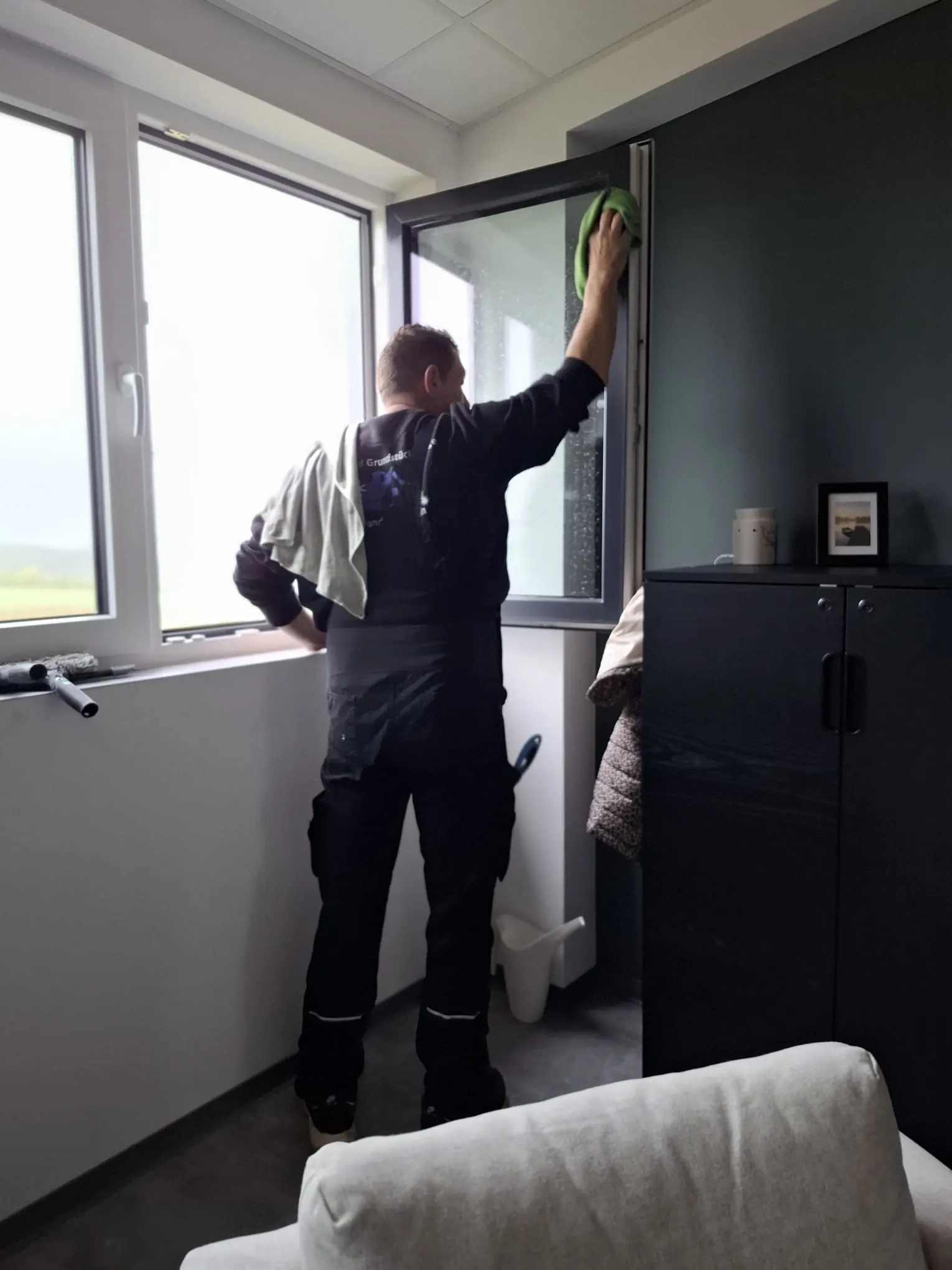 Glasreinigung mit Osmosetechnik